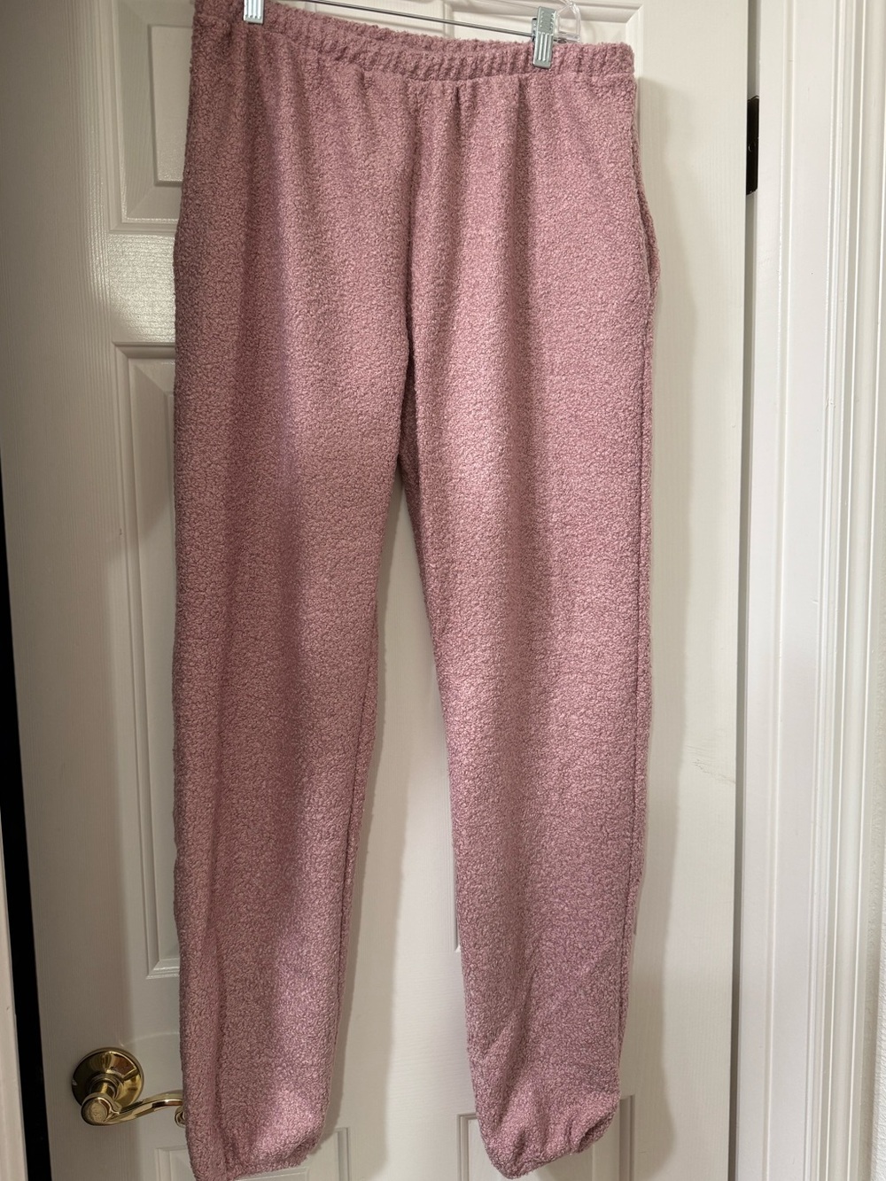WinWin Dusty Pink Mauve Boucle Jogger Pants - Large NWOT